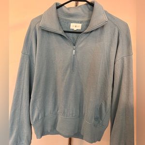 Lou & Grey Sky Blue 1/2 Zip